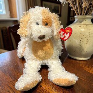 Vintage Ty Beanie Baby Diggs the Dog (2003) – Curly Plush Puppy with Tag